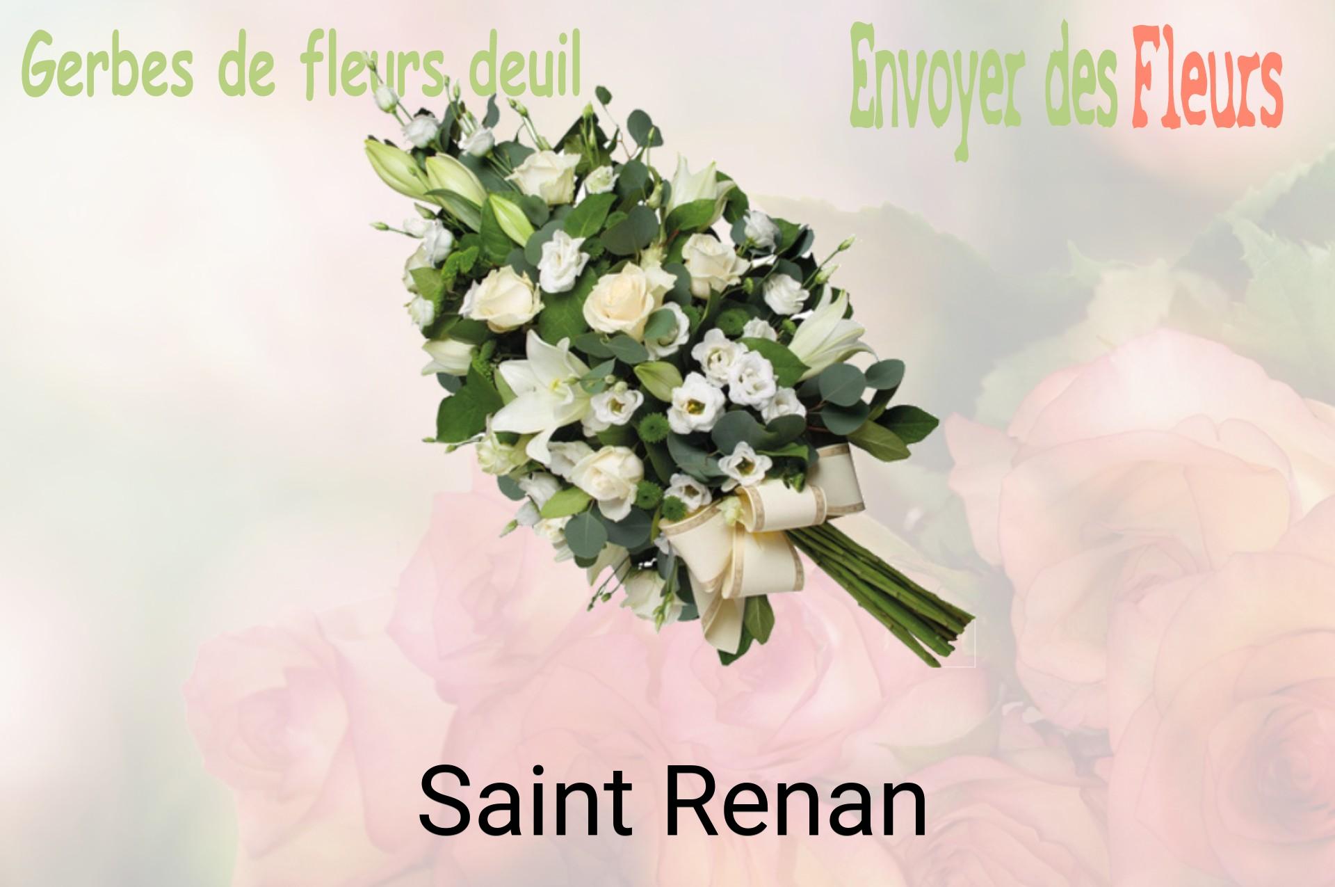 Gerbe de fleurs de deuil livrée à Saint-Renan